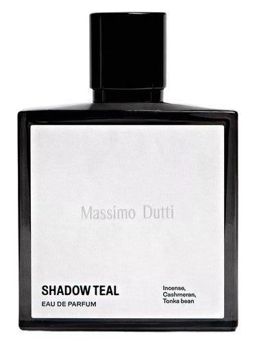 Massimo Dutti Shadow Teal fragrance bottle