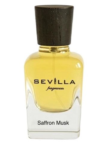 Sevilla Fragrances Saffron Musk fragrance bottle