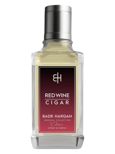 Badr Harqan Red Wine Cigar fragrance bottle