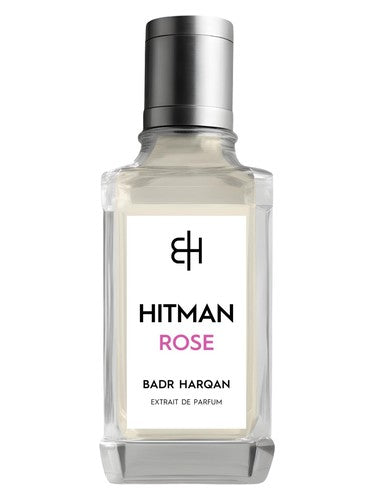 Badr Harqan Hitman Rose fragrance bottle