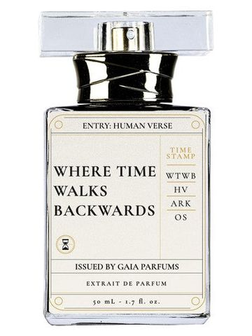 Gaia Parfums Where Time Walks Backwards fragrance bottle