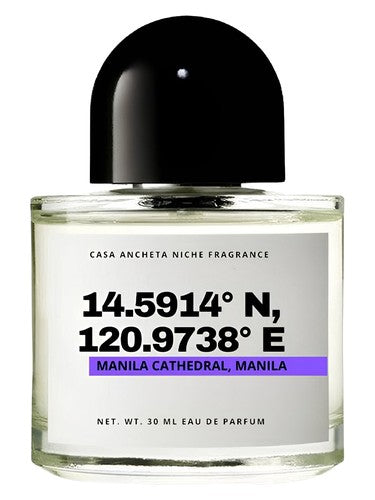 Casa Ancheta 14.5914° N, 120.9738° E (Manila Cathedral, Manila) fragrance bottle