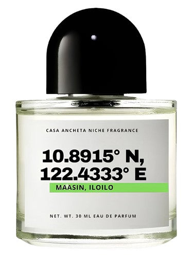 Casa Ancheta 10.8915° N, 122.4333° E (Maasin, Iloilo) fragrance bottle