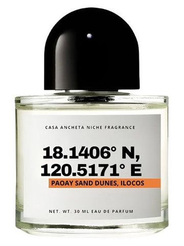 Casa Ancheta 18.1406° N, 120.5171° E (Paoay Sand Dunes, Ilocos) fragrance bottle