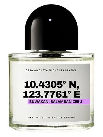 Casa Ancheta 10.4305° N, 123.7761° E (Buwakan, Balamban Cebu) fragrance bottle