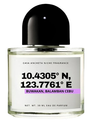 Casa Ancheta 10.4305° N, 123.7761° E (Buwakan, Balamban Cebu) fragrance bottle