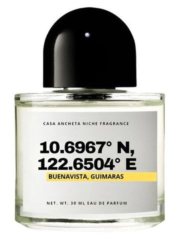 Casa Ancheta 10.6967° N, 122.6504° E (Buenavista, Guimaras) fragrance bottle