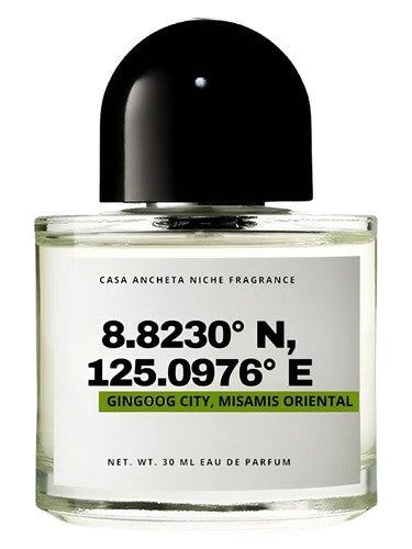 Casa Ancheta 8.8230° N, 125.0976° E (Gingoog City, Misamis Oriental) fragrance bottle