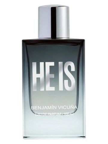 Benjamin Vicuña He Is fragrance bottle
