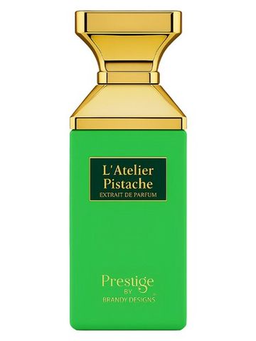 Brandy Designs L’Atelier Pistache Prestige fragrance bottle