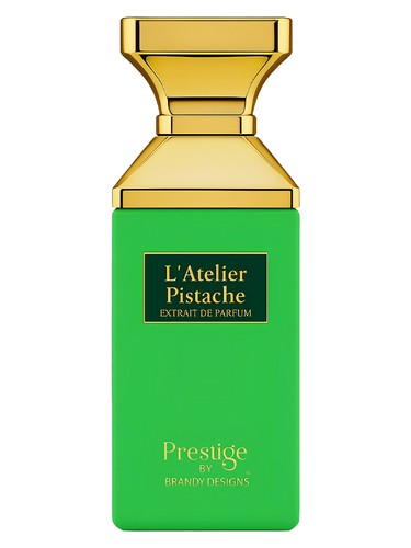 Brandy Designs L’Atelier Pistache Prestige fragrance bottle