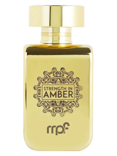 MPF Strength in Amber fragrance bottle