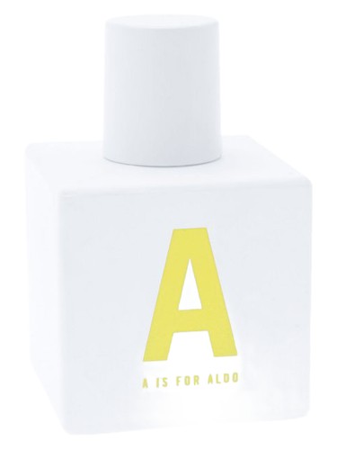 ALDO A is for ALDO Yellow fragrance bottle