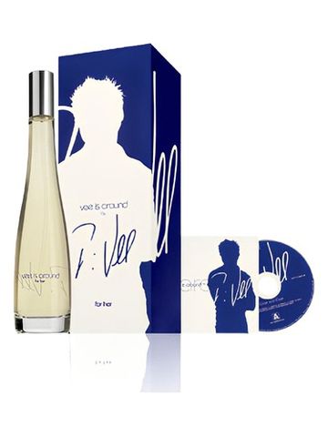 Deborah Vee Is Around for Her fragrance bottle