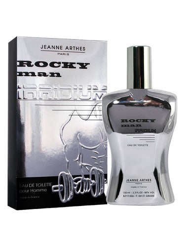 Jeanne Arthes Rocky Man Irridium fragrance bottle