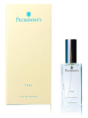 Pecksniff s Teal fragrance bottle