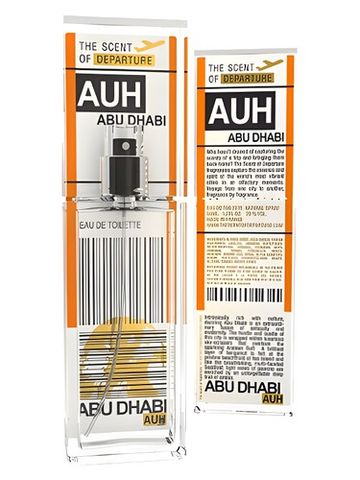 The Scent of Departure Abu Dhabi AUH fragrance bottle