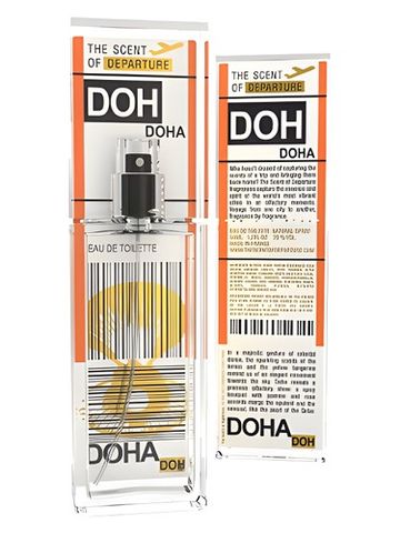 The Scent of Departure Doha DOH fragrance bottle