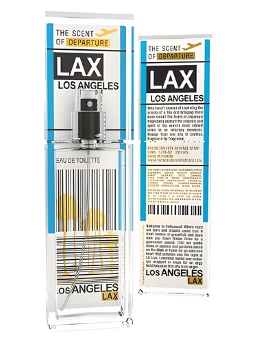 The Scent of Departure Los Angeles LAX fragrance bottle