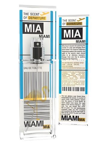 The Scent of Departure Miami MIA fragrance bottle