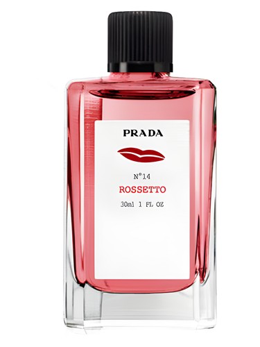 Prada No14 Rossetto fragrance bottle
