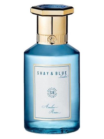 Shay Blue London Amber Rose fragrance bottle