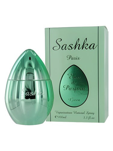M Micallef Sashka Green fragrance bottle