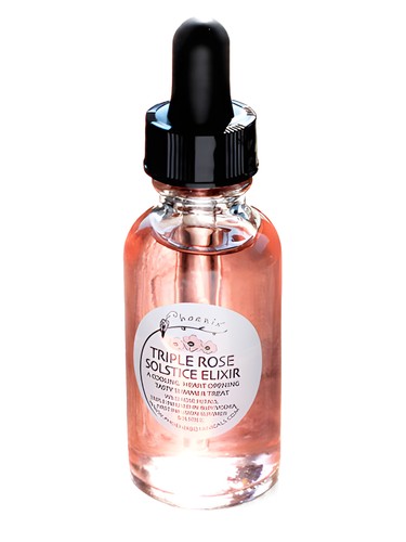 Phoenix Botanicals Triple Rose Solstice Elixir fragrance bottle