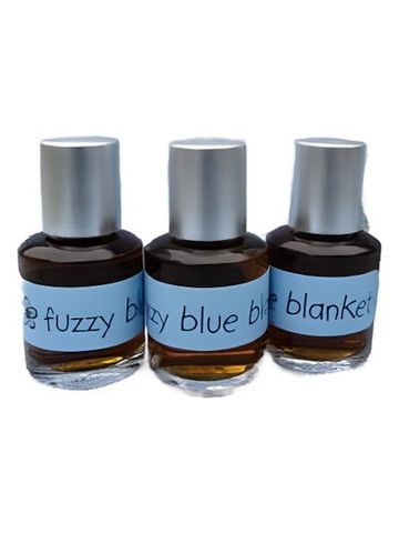 Skye Botanicals Fuzzy Blue Blanket fragrance bottle