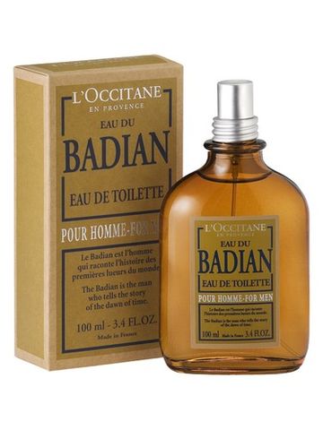 L Occitane en Provence Eau du Badian fragrance bottle