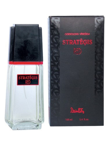 Dzintars Stratēģis Red fragrance bottle