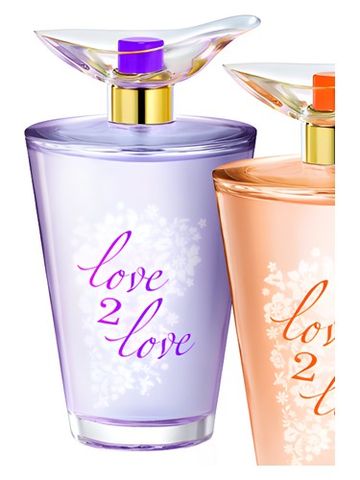 Love2Love Freesia + Violet Petals fragrance bottle