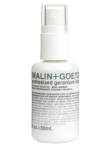 Malin+Goetz Synthesized Geranium Leaf fragrance bottle