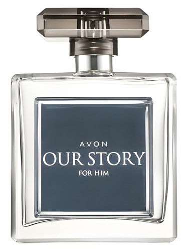 Avon Our Story For Him fragrance bottle