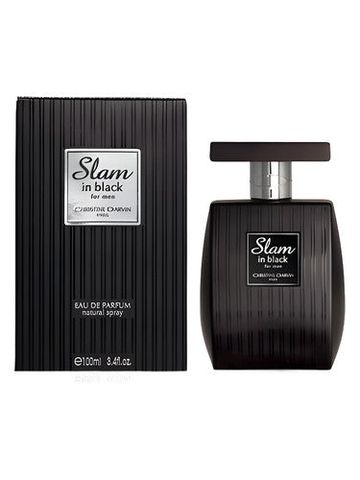 Christine Darvin Slam in Black for men fragrance bottle