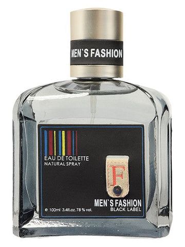 Parfums Genty Men's Fashion Black Label fragrance bottle