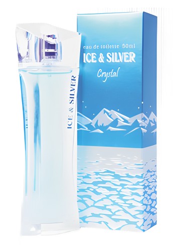 Parfums Louis Armand Ice & Silver Crystal fragrance bottle