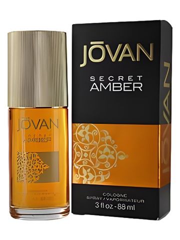 Jovan Secret Amber fragrance bottle
