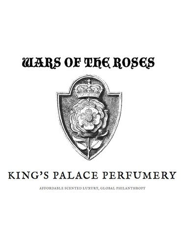 King's Palace Perfumery Wars of the Roses fragrance bottle