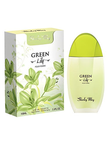 Shirley May Green Lily fragrance bottle