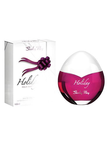 Shirley May Holiday fragrance bottle