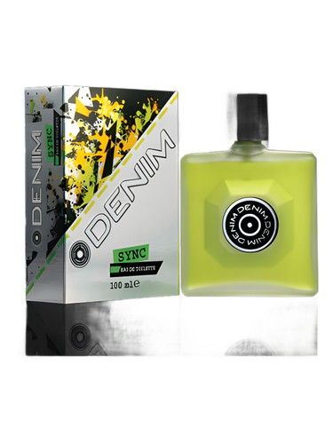 Denim Sync fragrance bottle