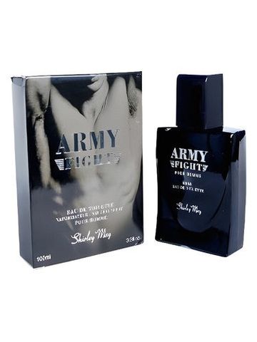 Shirley May Army Fight fragrance bottle