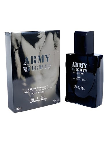 Shirley May Army Fight fragrance bottle
