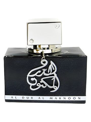 Lattafa Perfumes Al Dur Al Maknoon Silver fragrance bottle