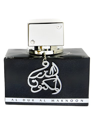Lattafa Perfumes Al Dur Al Maknoon Silver fragrance bottle