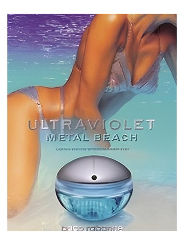 Rabanne Ultraviolet Metal Beach fragrance bottle