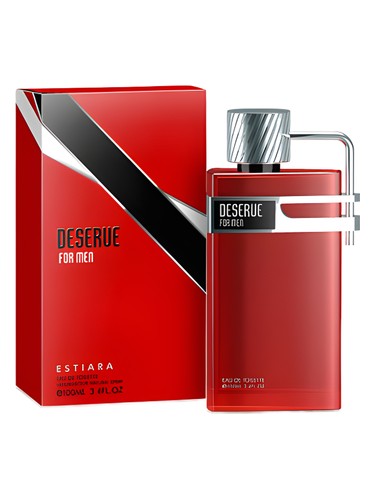 Estiara Deserve Red fragrance bottle