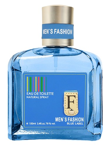 Parfums Genty Men's Fashion Blue Label fragrance bottle