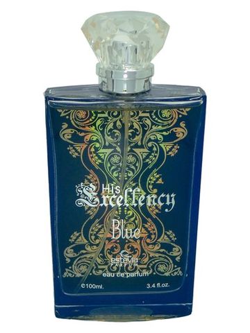 Estevia Parfum His Excellency Blue fragrance bottle